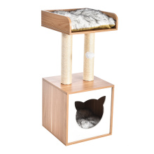 Factory Wholesale High Quality Modern Wood Cat Tree Pet